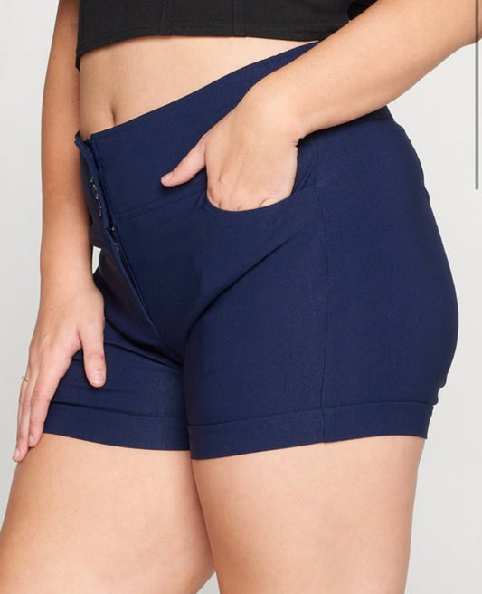 Solid short pant